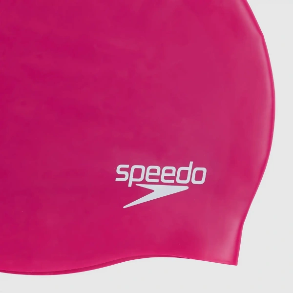 Шапочка для плавания Speedo Moulded Silc, силикон (розовый)